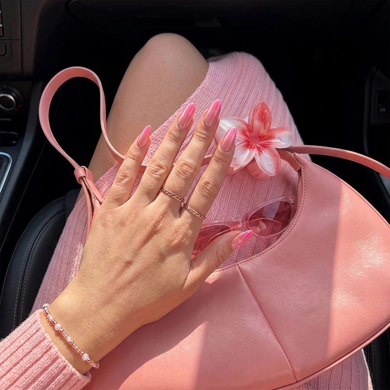 Weekend Getaway Series Medium Almond Press On Nails