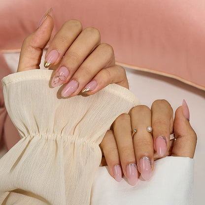 Glam Together Series Short Almond Nails
