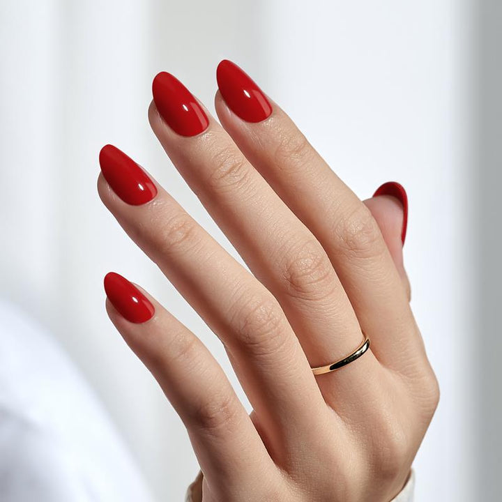 Short Red Nail Designs - Press On Nails