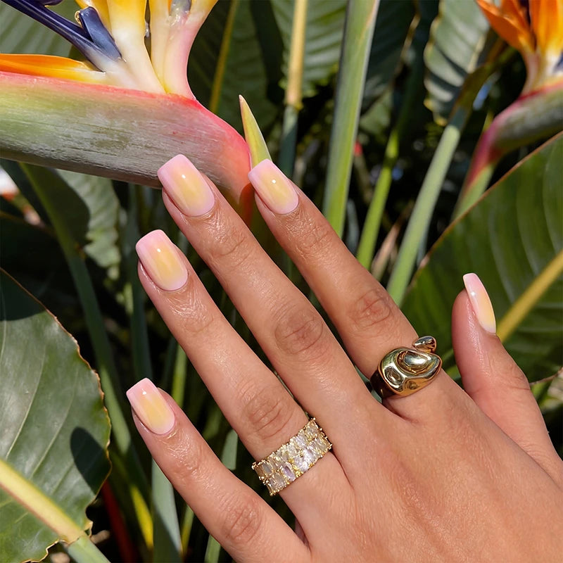 Twilight Ease Squoval Nails - Soft Gel Press On