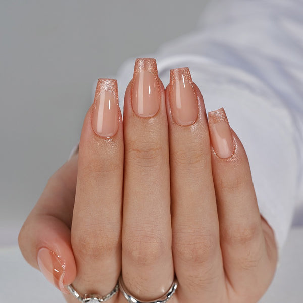 Clavos de ataúd de polvo de oro - Presione sobre las uñas