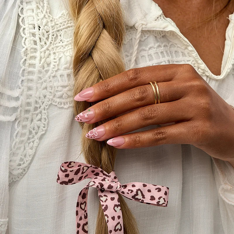 Weekend Getaway Series Short Almond  Press On Nails