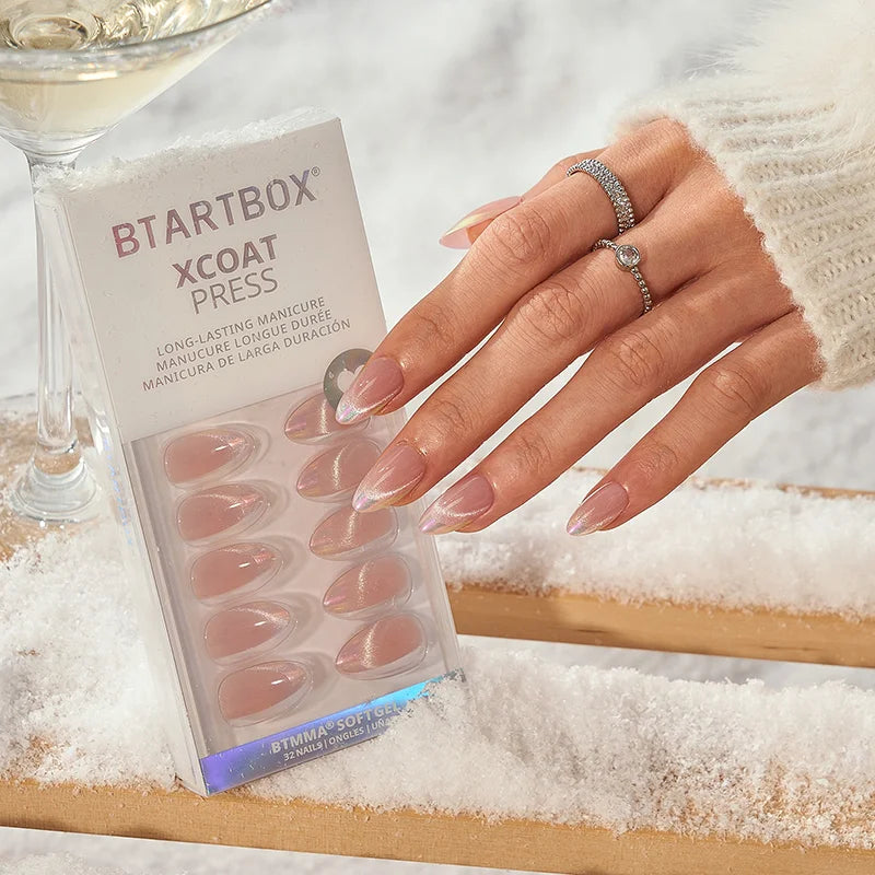 Diamond Dust Almond Nails - XCOATPRESS