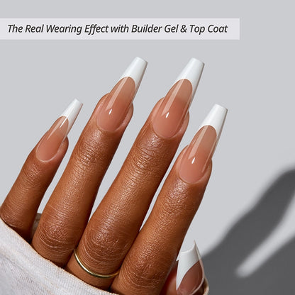XCOATTIPS® French - Extra Long Ballerina White Tips