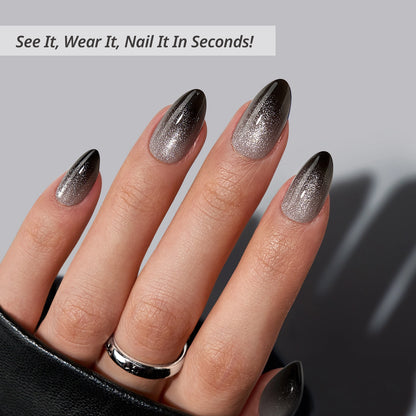 Grave Shine Almond Nails - Soft Gel Press On