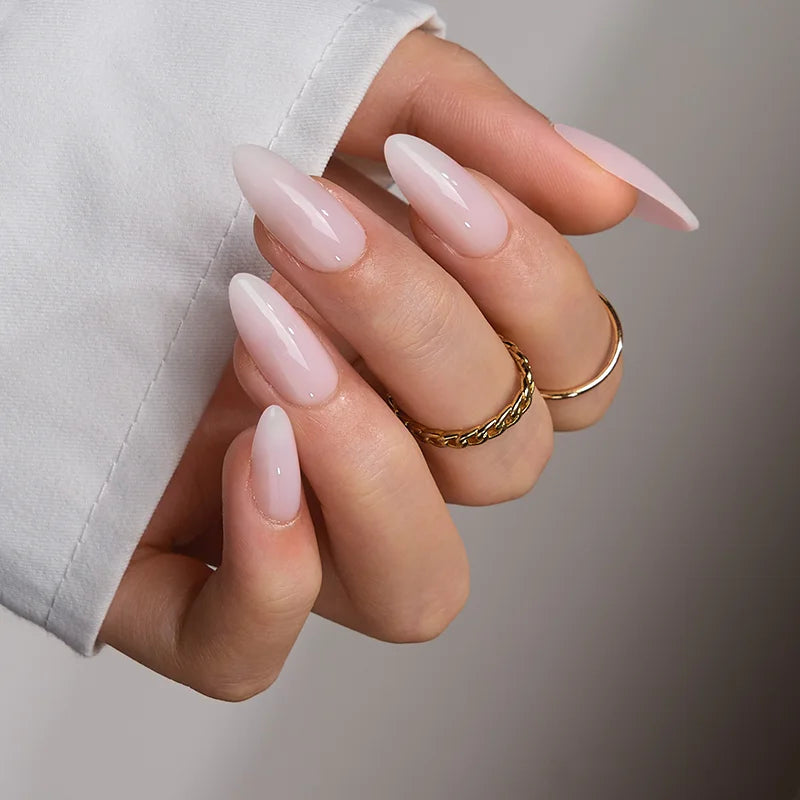 Nude Desire Medium Almond Nails