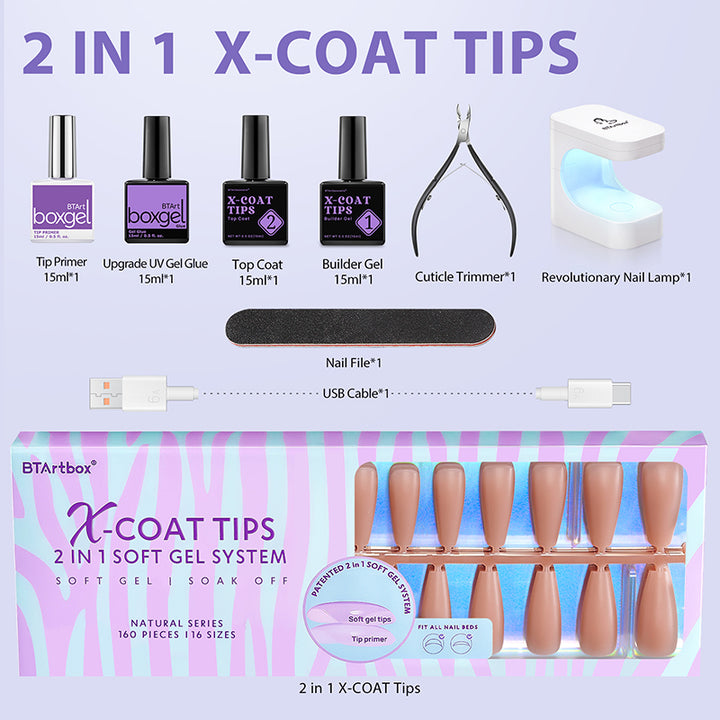 XCOATTIPS® Natural Kit - Long Coffin