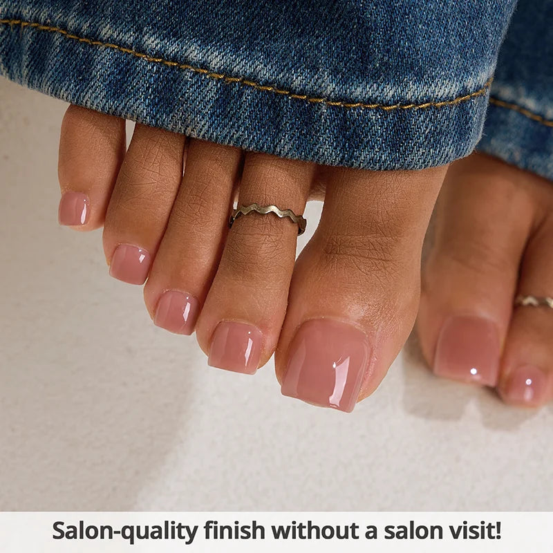 XCOATTIPS® Bare Toe Nail - Mixed Shades Square