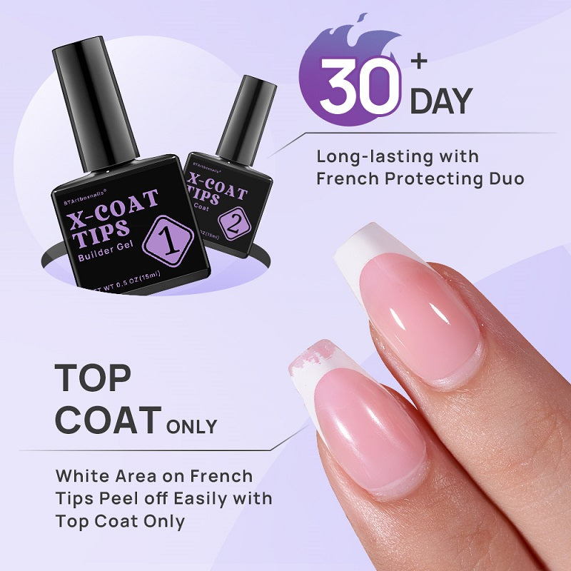 XCOATTIPS® Protecting Duo - Builder Gel + Top Coat – BTArtbox Nails