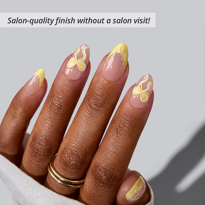 Weekend Getaway Series Short Almond  Press On Nails