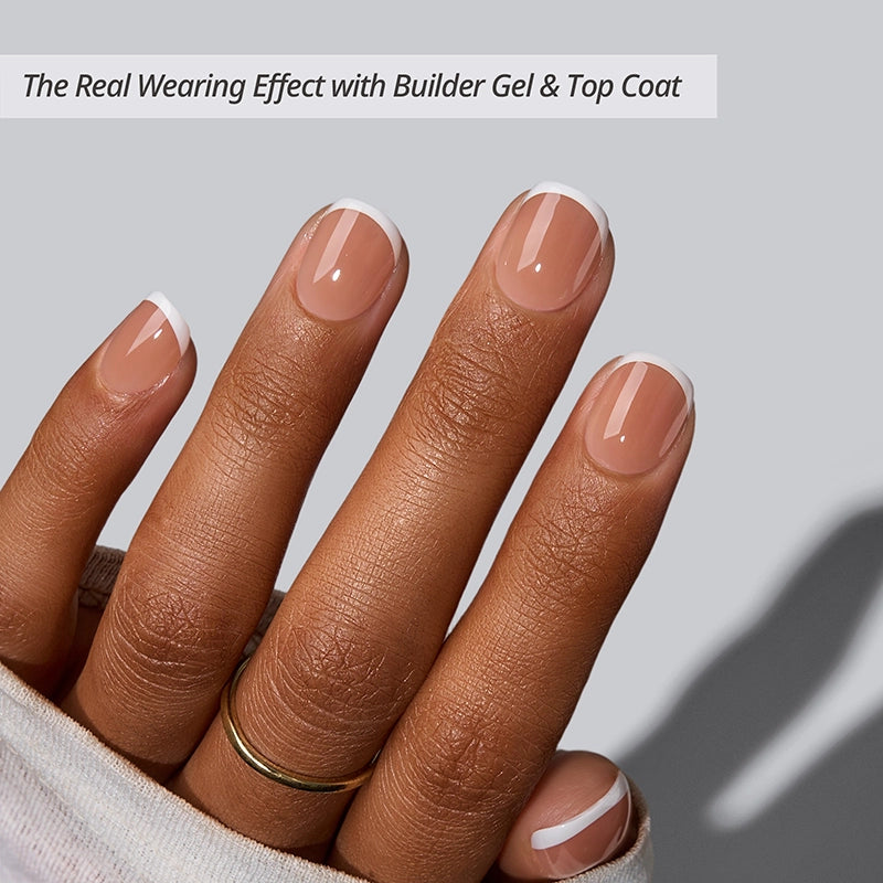 XCOATTIPS® French - XXS Squoval White Tips