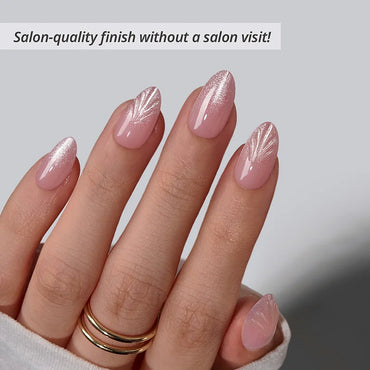 Shell Luxe Almond Nails - XCOATPRESS