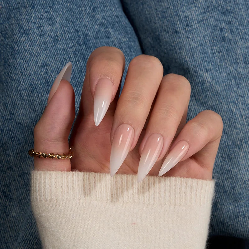 Vanilla Luxe Stiletto Nails - XCOATPRESS