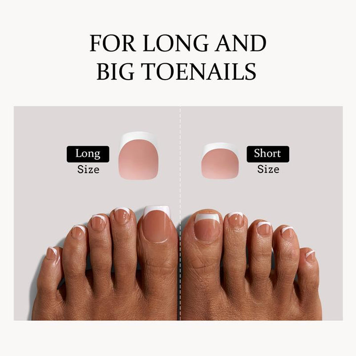 XCOATTIPS® Toe Nail - Long - French