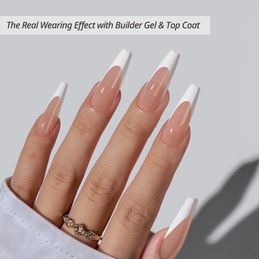 XCOATTIPS® French - Extra Long Ballerina White Tips