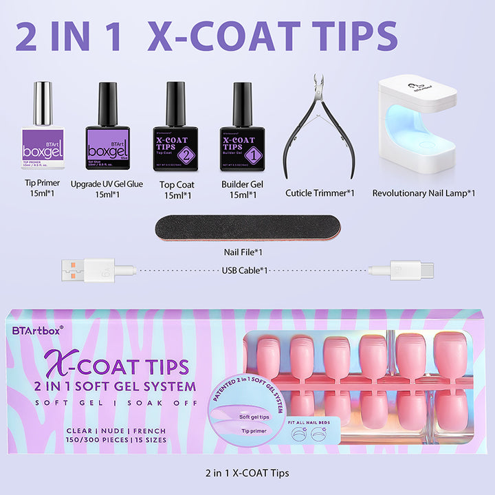 XCOATTIPS® Natural Kit - Short Square