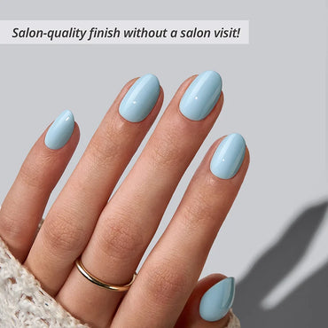Sky Transition Almond Nails - Soft Gel Press On