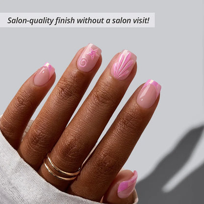 Shellglow Squoval Nails - Soft Gel Press On