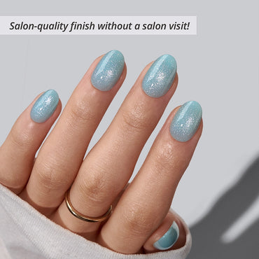 Blue Lagoon Almond Nails -  XCOATPRESS