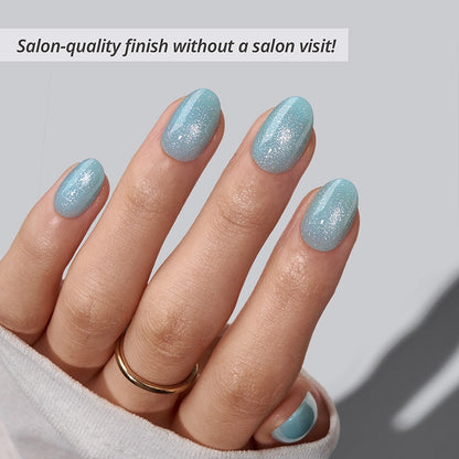Blue Lagoon Almond Nails -  XCOATPRESS