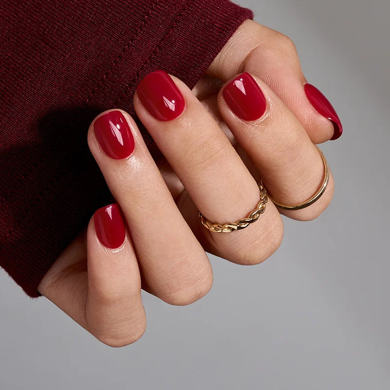 Red Classic XXS Squoval Nails