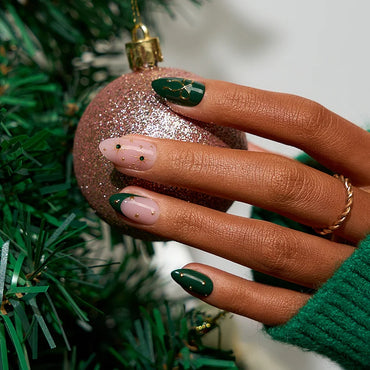 Christmas Collection Short Almond Nails