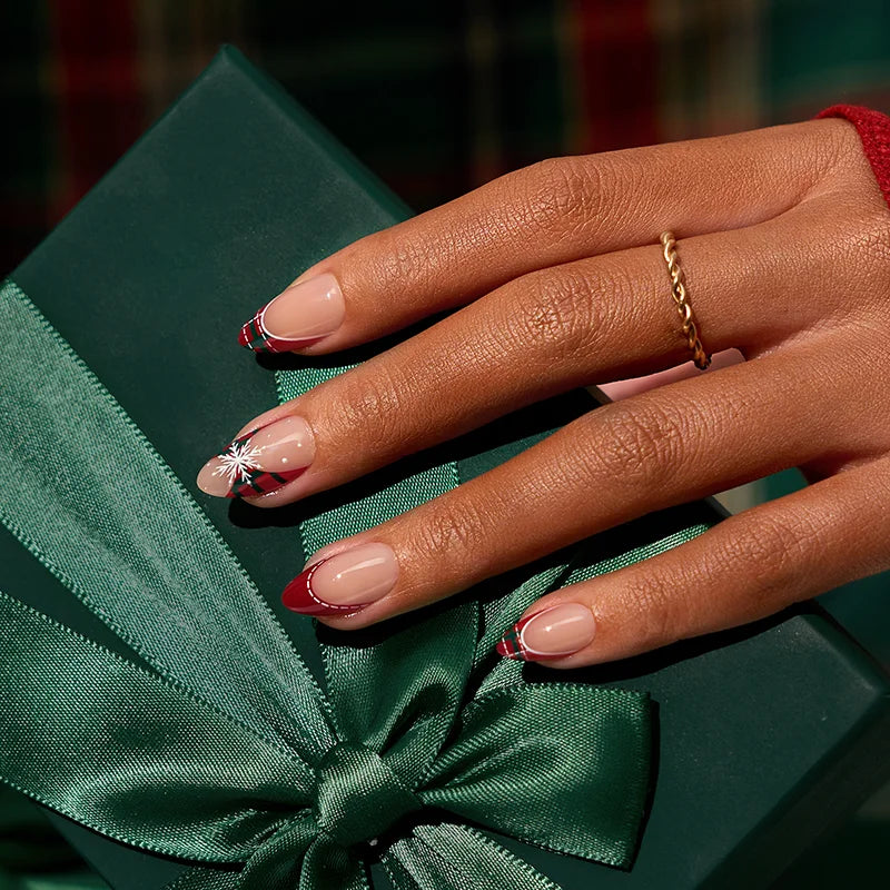 Christmas Collection Short Almond Nails