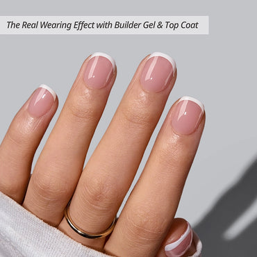 XCOATTIPS® French - XXS Squoval White Tips