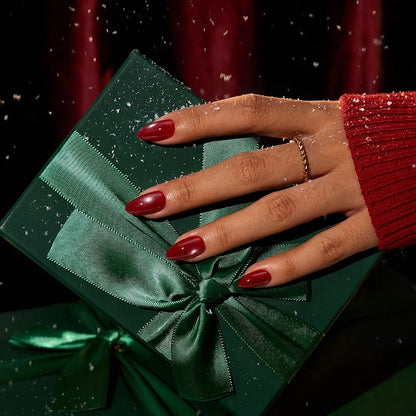 Christmas Collection Short Almond Nails