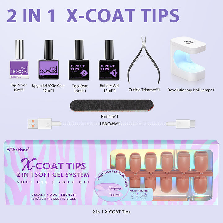 XCOATTIPS® Natural Kit - Extra Short Square