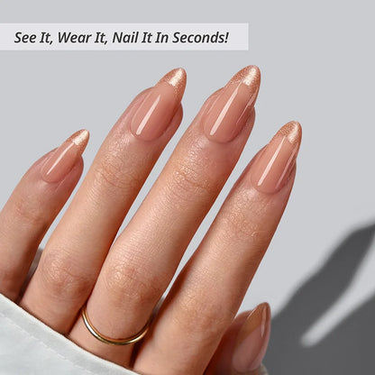 Golden Age Almond Nails - XCOATPRESS
