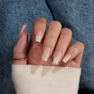 Vanilla Essence Coffin Nails - Soft Gel Press On