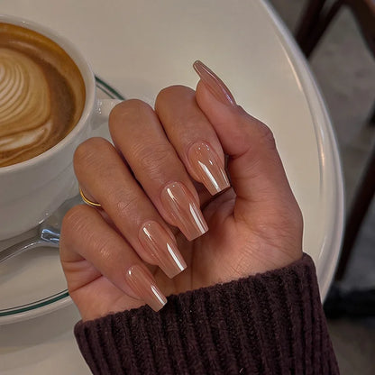 Daily Brew Short Coffin Nails