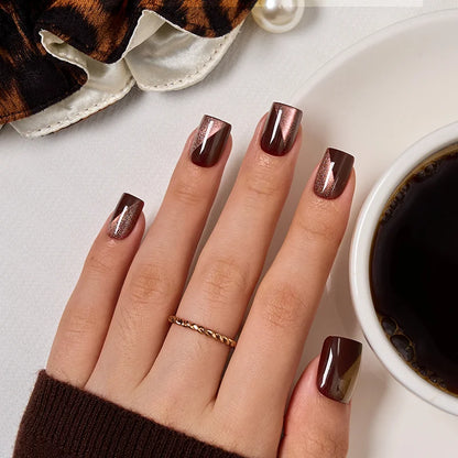 Daily Brew Extra Short Square Nails