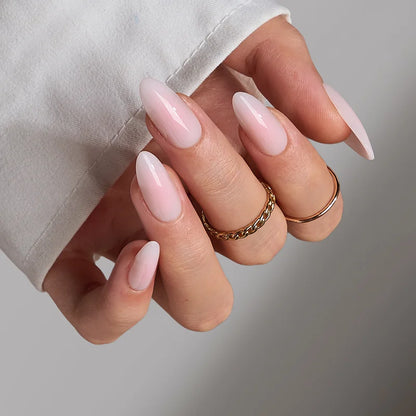 Love Blush Medium Almond Nails