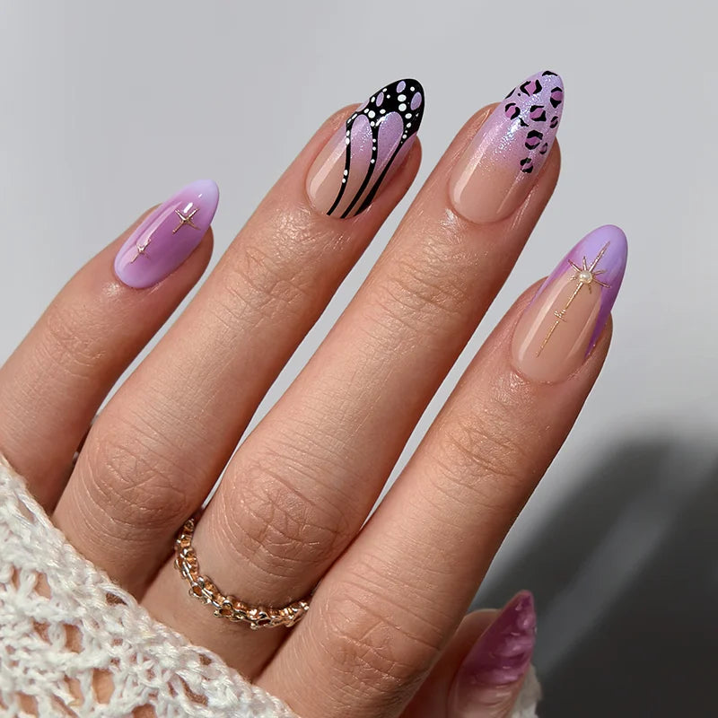 Ongles Amande Flutter Besties - Gel Souple Press-On