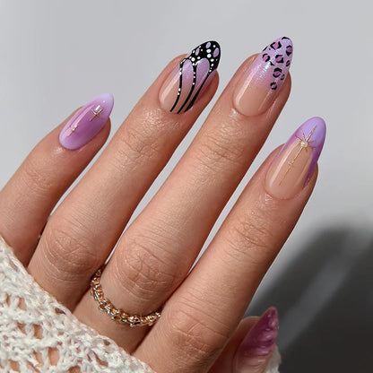 Ongles Amande Flutter Besties - Gel Souple Press-On