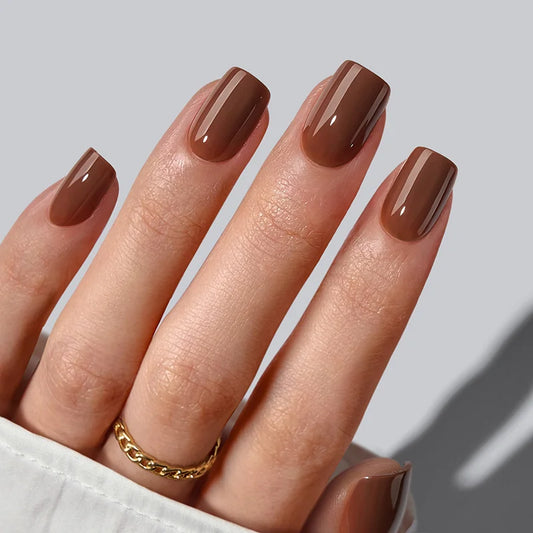 Bold Brew Square Nails - Soft Gel Press On