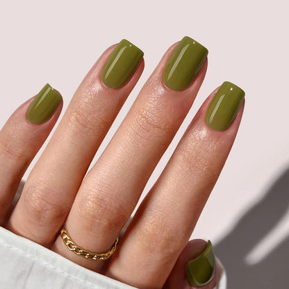 Moss Muse Square Nails - Soft Gel Press On