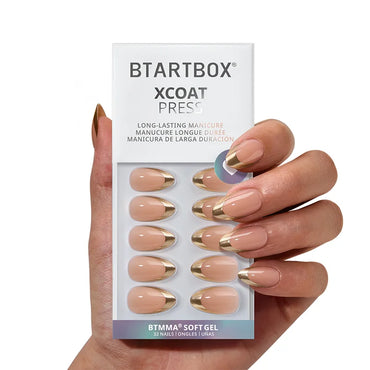 Gilded Countdown Almond Nails - XCOATPRESS