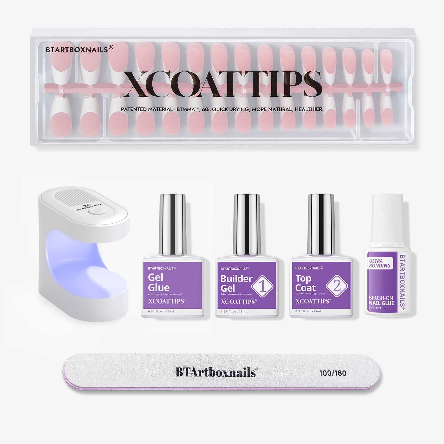 French X-Coat Tips® - Ataúd mediano