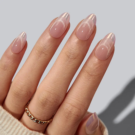 Diamond Dust Almond Nails - XCOATPRESS