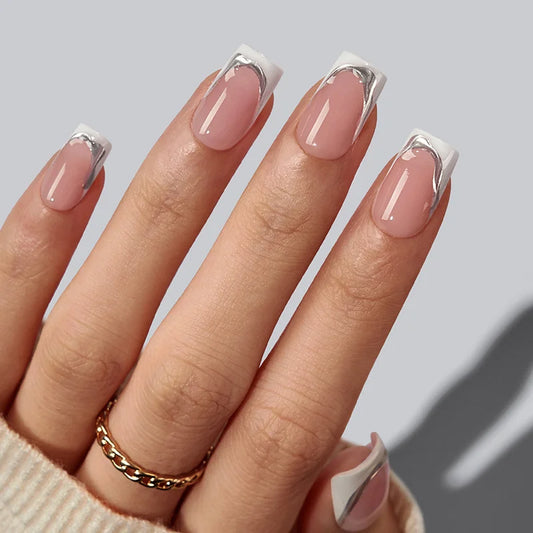 Ice Veil Square Nails - XCOATPRESS