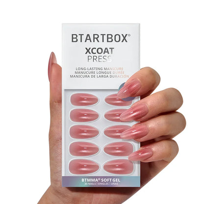 Pink Hypnotic Almond Nails - XCOATPRESS