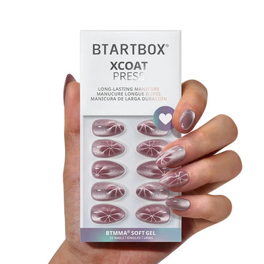 Berry Spark Almond Nails - XCOATPRESS