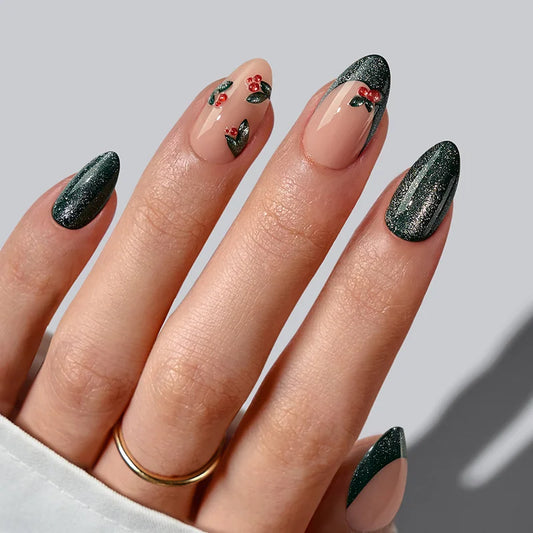 Holly Hypnotic Almond Nails - Soft Gel Press On