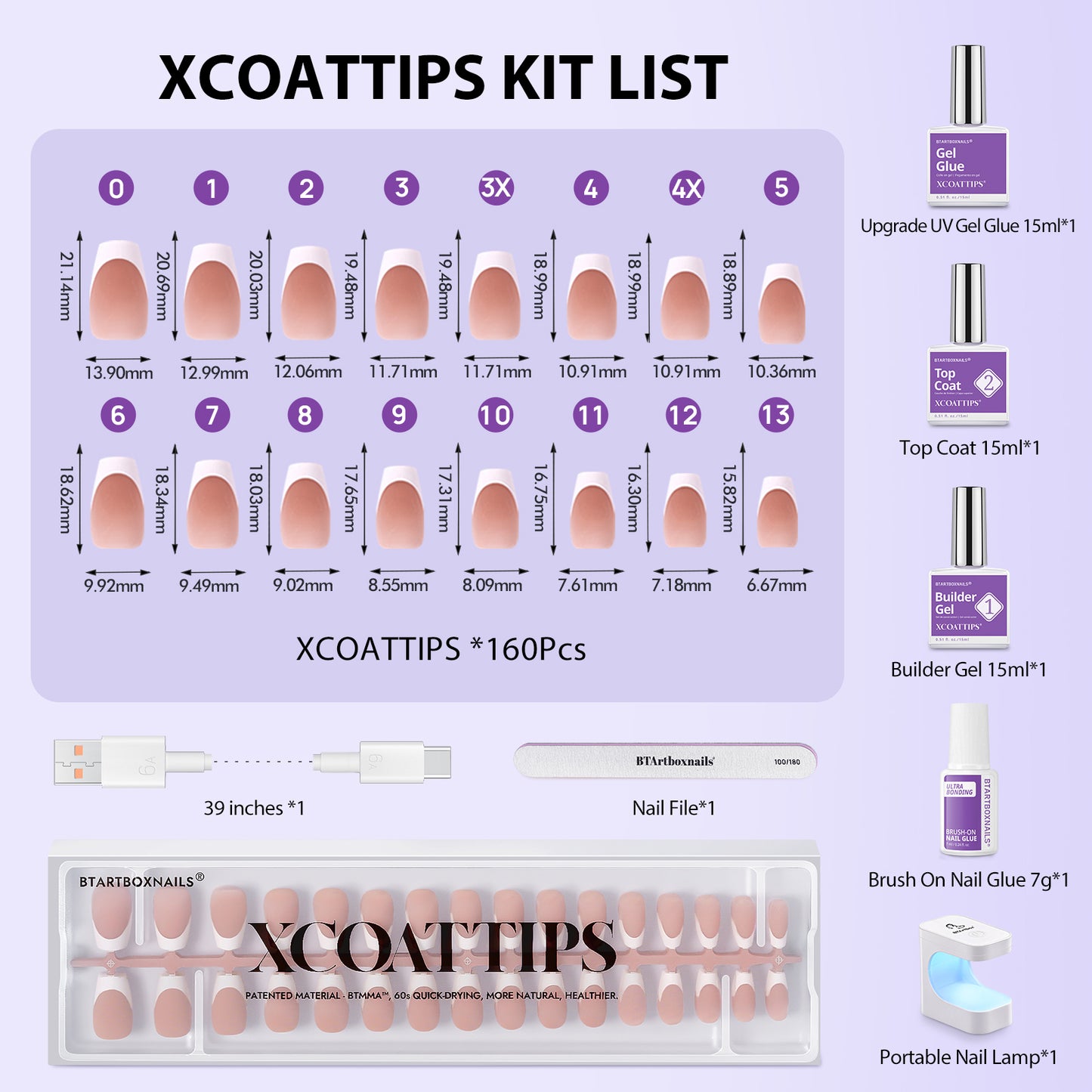 XCOATTIPS® French Kit - Short Coffin