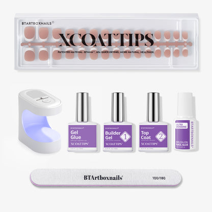 French X-Coat Tips® - Quadrato extra corto