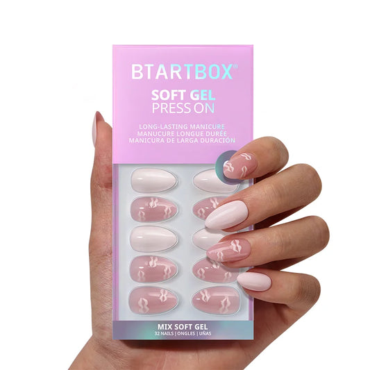 Dainty Kiss Almond Nails - Soft Gel Press On