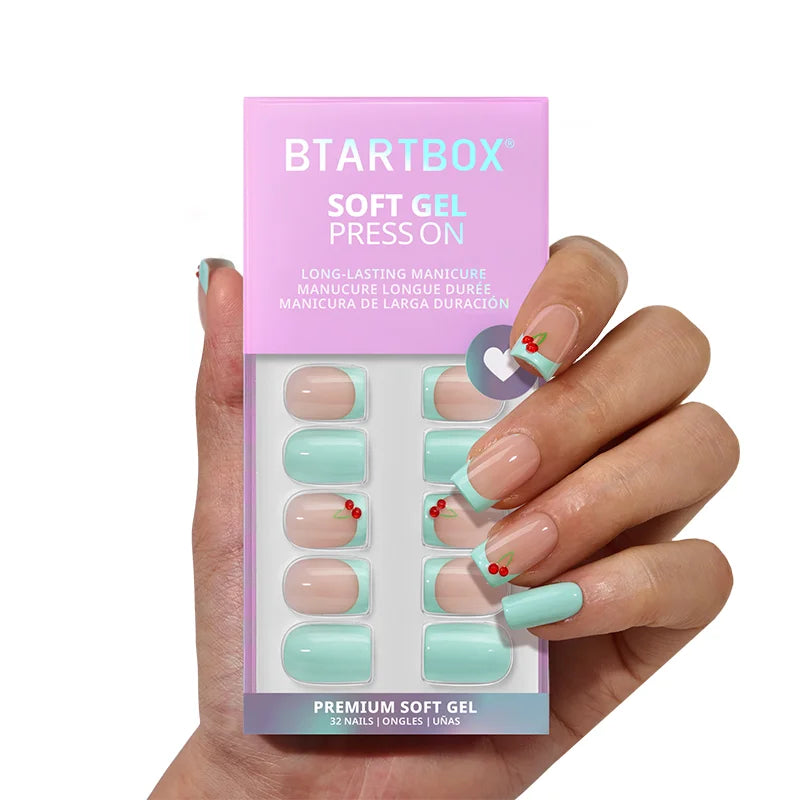 Berry Pail Square Nails - Soft Gel Press On